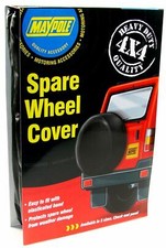 Maypole Black PVC 4x4 Rear Spare Wheel Protection Cover - 31" (790 mm) Diameter
