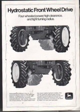 1978 John Deere Hydrostatic Front Wheel Drive for 2130 & 3130 Tractors Brochure