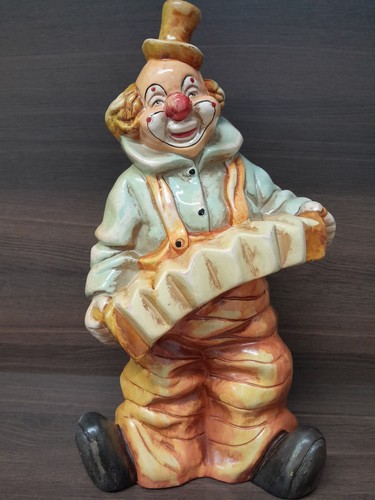 Hand painted clown figure - painted,