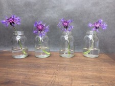 4 Small Vintage Glass Bottles 1950s /60s
