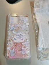 Cute Cartoon Liquid Glitter Cinnamoroll iPhone 12 Case