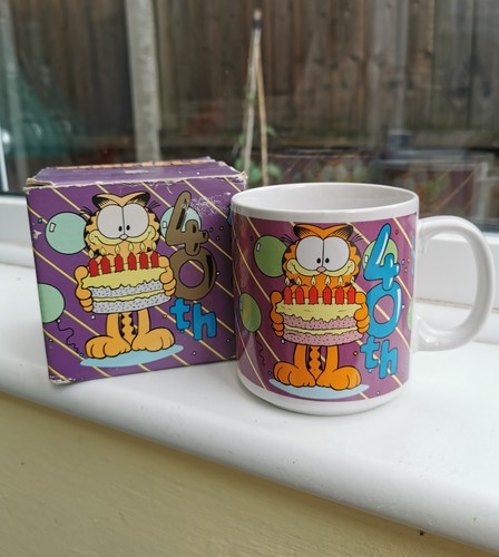 Vintage garfield mug 40th - garfield,
