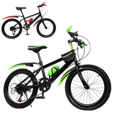 20 Inch Mountain Bike 7 Speed Gears, Adjustable Seat Kids' Bike with Mudguards K