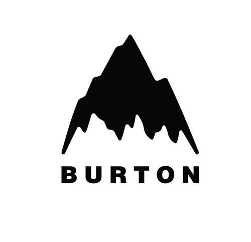 Burton mountain logo sticker - burton,