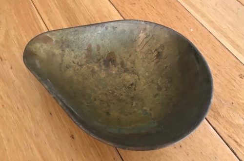Brass scales pan scoop - brass, 195mm