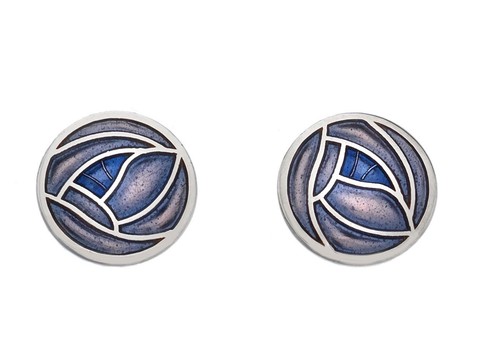 Mackintosh rose stud earrings - rose,