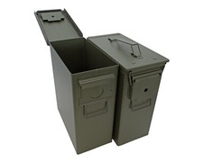 2 X Metal Ammo Box New