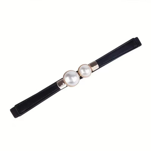 Elegant double pearls buckle - elegant,