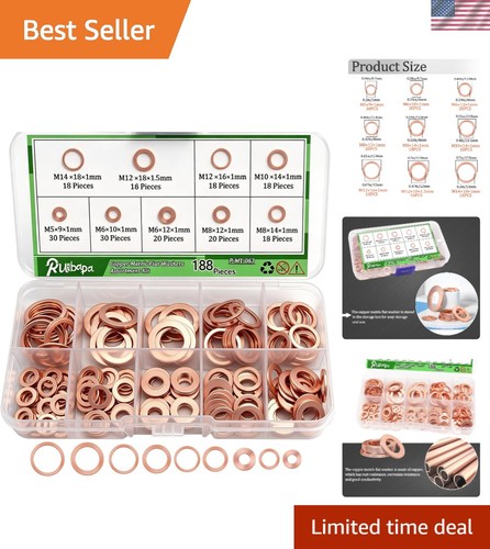 Metric copper washers assorted - metric,