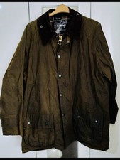 Barbour Beaufort Men's Wax Jacket Size XXL Olive Green Waxed Cotton