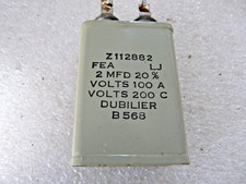 Dubilier  2µF 2UF 2MFD ± 20%