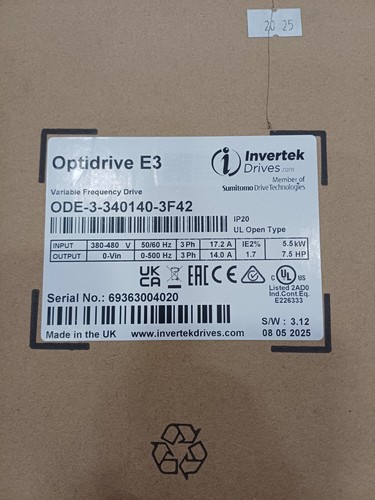 Invertek optidrive 5kw - invertek, 5.5kw