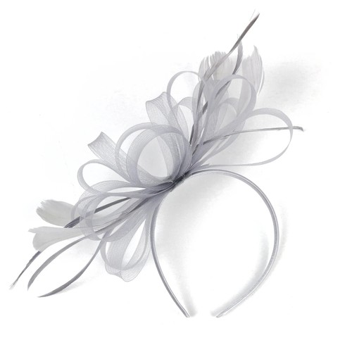 Flower feather hair hat - flower,