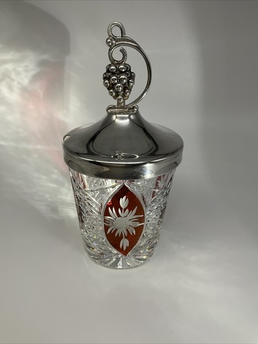 Vintage cut crystal - vintage, jar
