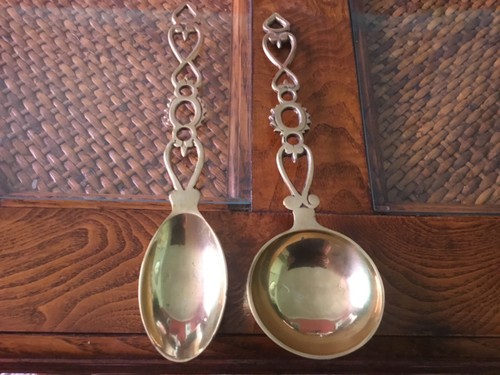 Pair vintage brass - of,