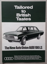 Auto Union Audi 100 LS Brochure c.1968