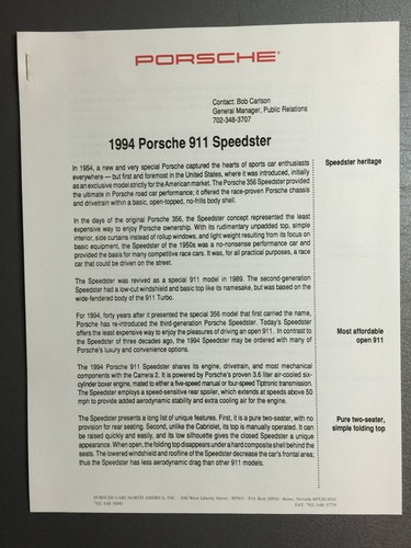 1994 porsche 911 speedster - 911,