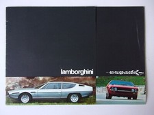 LAMBORGHINI ESPADA 400 GT orig 1973 Euro Mkts Sales Brochure
