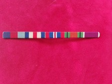 WW2 MEDAL BAR - FRANCE AND GERMANY  STAR / LONG SERVICE MEDAL