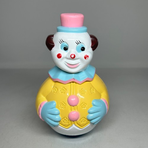 Vintage clown toy wobble - clown,