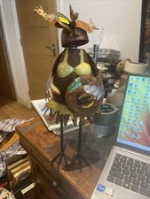 Rusty Old Vintage Metal Bird Fun Item For Garden