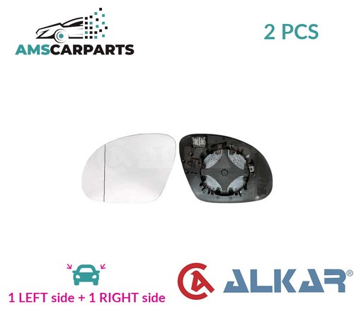 Rear view mirror glass - view, pair