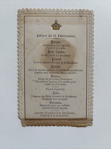 Antique victorian royal dinner - antique,