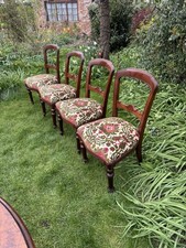 Antique set of four Mahogany