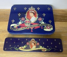 2 Vintage Cadbury Tins Queen Elizabeth II Coronation 1953