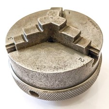3" Burnerd three jaw self centring lathe chuck. 11TPi thread backplate
