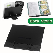 Portable Metal Folding Book Stand Recipe Display Reading Rest Adjustable Holder