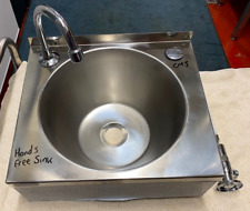 Stainless Steel Basix Hands Free Hand Wash Sink Knee Operated WS4-KVS