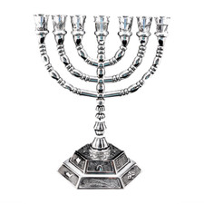 Large Authentic Menorah Silver