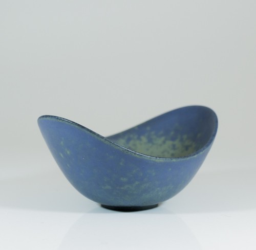 Blue vintage ceramic bowl - a,