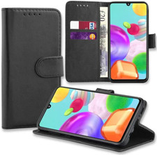 For Samsung Galaxy A41 Phone Case Leather Flip Shockproof Wallet Book Cover 