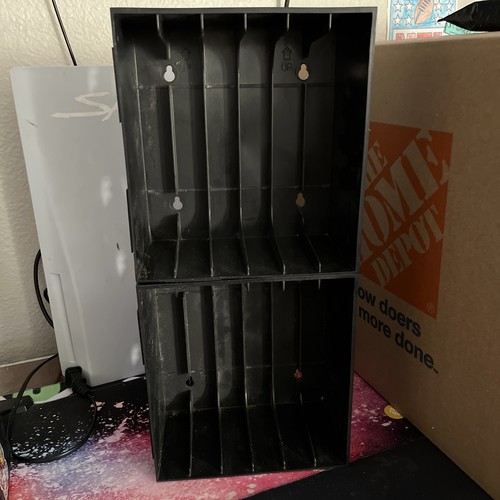 Stackable vhs vcr tape case - stackable,