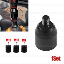 Black Gear Shift Knob Reverse Lockout Lever Lifter Up Gear Knob Shifter Adapter