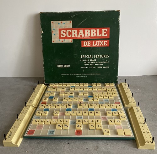 Scrabble deluxe board - scrabble,