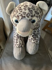 Lapland UK Giant Lepi  Snow Leopard Soft Toy Plush over 1m long 