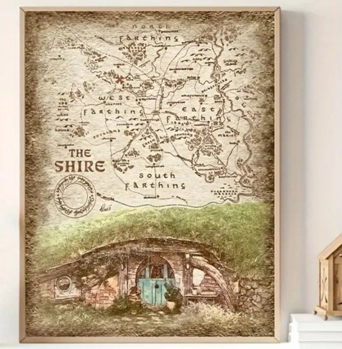Lotr the shire map - the,
