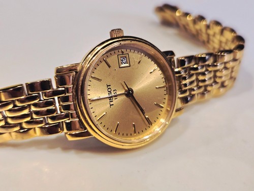 Tissot gold plated - gold, ladies's