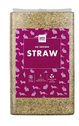Pets home 3kg bale straw - home, of
