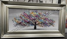 Colourful tree wall art liquid