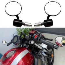2xMotorcycle 7/8'' Handle Bar End Mirrors Racer For Yamaha XSR 700 300 900 MT-09