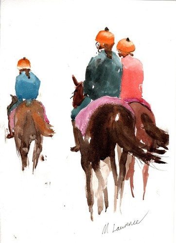 Horse racing morning - horse, "morning