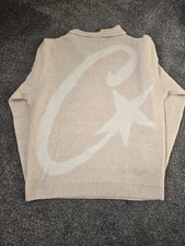 Corteiz Beige Knitted Jumper - Knitwear Unisex - Large