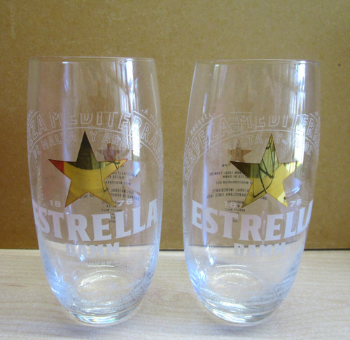 Pair estrella damm beer - of,