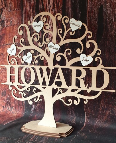 Wooden personalised family - wooden,