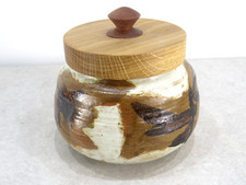 Men In Sheds Hand Made Wooden Top Biscuit Barrel