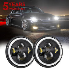 Pair 7" Black Projector LED